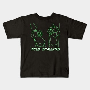 Neon Wyld Stallyns Bill and Ted movie band Kids T-Shirt